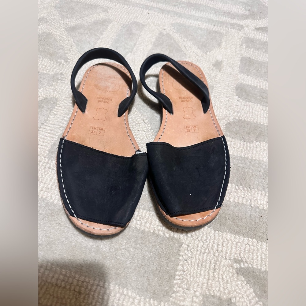 Pons Avarcas Black Size 7 Sandal